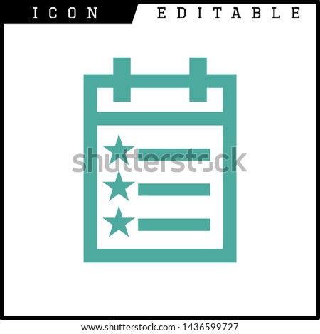 paper notes icon isolated sign symbol vector illustration - vector