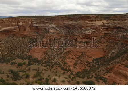 Typical landscape at Canyon de Chelly National Monument, Arizona