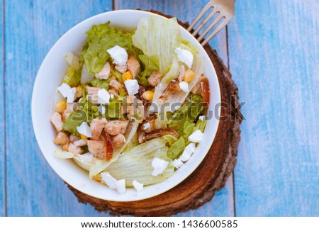 Stock photo of Caramelized walnuts and Feta Cheese Salad