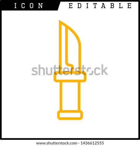 knife icon isolated sign symbol vector illustration - vector 
