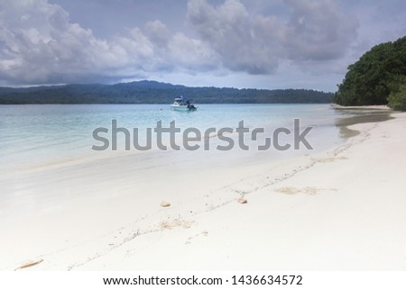 Beautiful beach on the island of west Sumatra.