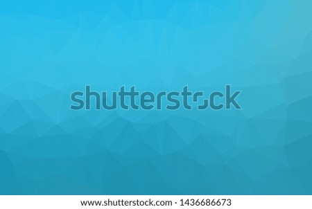 Light BLUE vector polygonal background. Triangular geometric sample with gradient.  Template for a cell phone background.