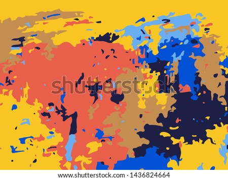 Bright multicolored grunge background. Modern design for printing on wrapper, posters, Wallpaper, decoration, covers, banners, social media. Scalable vector graphics