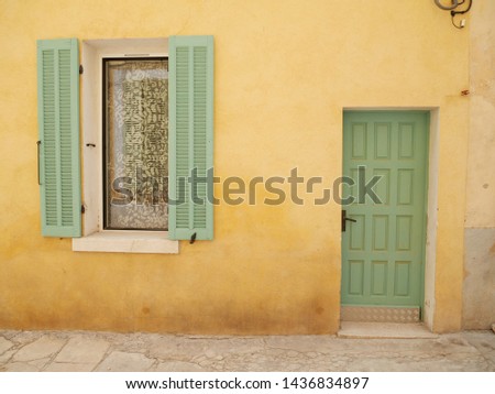 Typical mediterranean house entrance in village, La Ciotat, France
