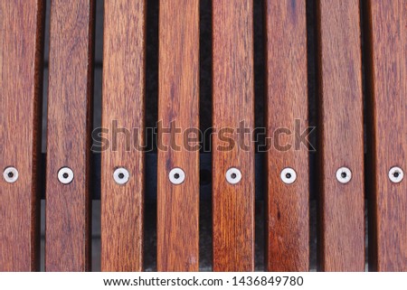 Wooden pattern that is arranged together
