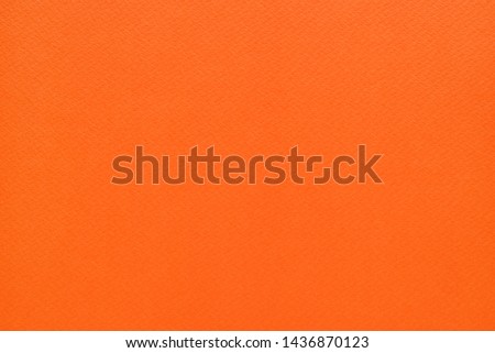 Paper background, orange color, natural texture, fine art paper
