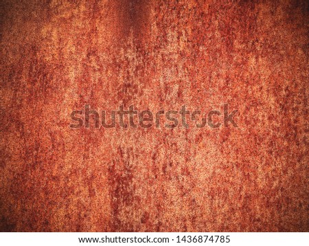 old rusting with peeling paint metal blank designer background