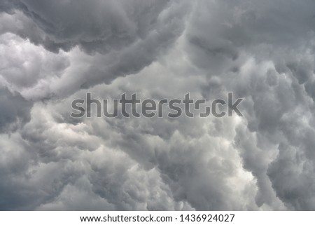 Thunderclouds. Storm clouds before the storm.