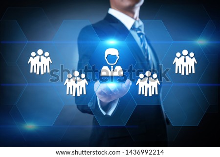 Target Audience Marketing Internet Business Technology Concept