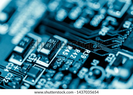 Abstract,close up of Mainboard Electronic computer background.
