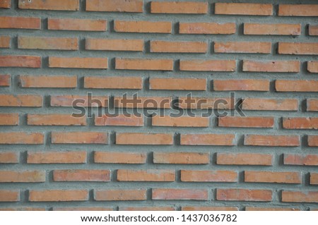 The surface of the brick wall in the house