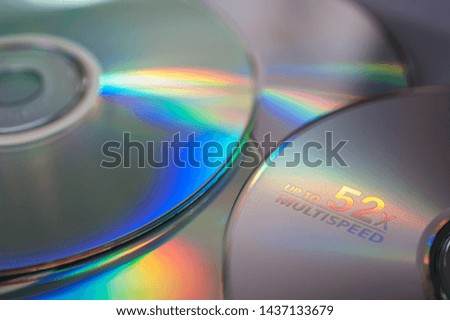 Colorful CD/DVD, compact disk, texture background.