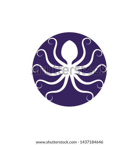 octopus vector icon illustration design template