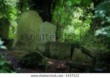 Detail from an old Victorian cemetery. Royalty-Free Stock Photo #1437212