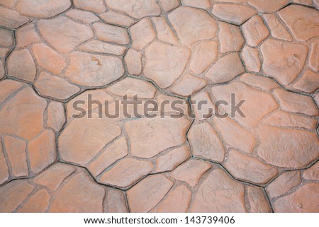 Cement floor that looks brown.