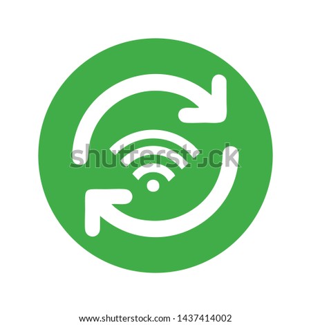 Wifi signal icon vector design template