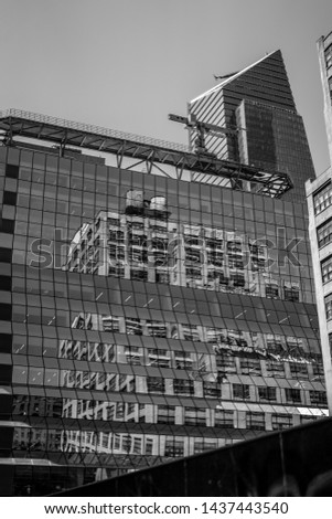 New York city, Amazing New York architecture image, Manhattan architecture photography, big apple city image black and white