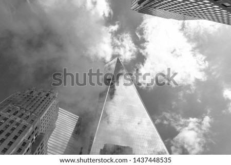 architecture wallpaper image, New York city architecture photography, skyline of New York city image, city landscape image black and white