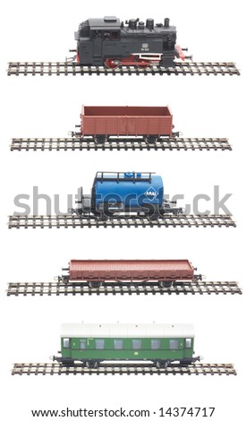 Railway, coach, locomotive perspective view (Photoshop path included in file)