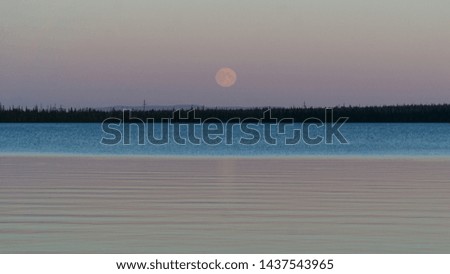 North Lake at full moon