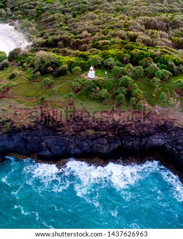 Lighthouse Fingal Sunset Aerial Beach