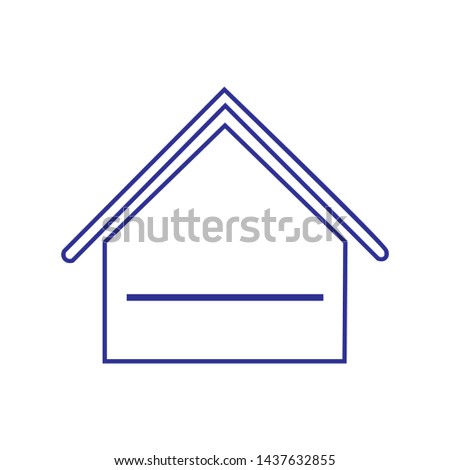 Home Icon Isolated on White Background