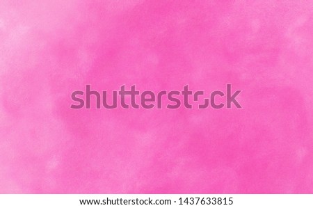 Pink color light ink effect shades gradient on textured paper. Soft smeared aquarelle painted magenta watercolor canvas for splash design, invitation background, vintage template