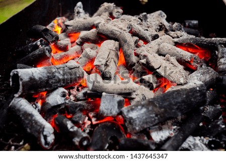 hot charcoal, fire background, dangerous
