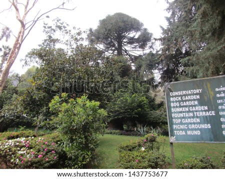 Honneymoon garden ooty mysore pics Royalty-Free Stock Photo #1437753677