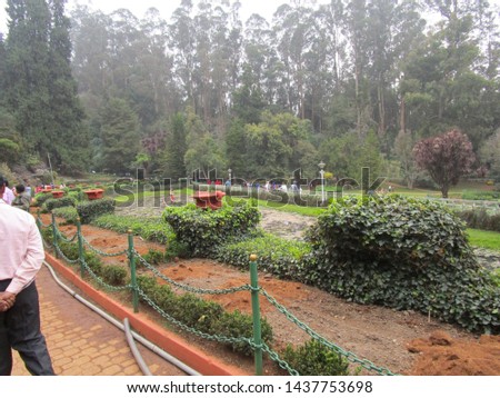 Honneymoon garden ooty mysore pics Royalty-Free Stock Photo #1437753698