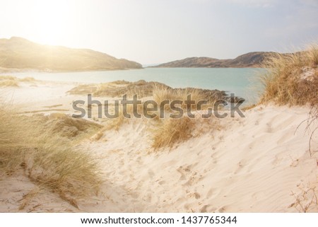 Silver Sands of Morar white sandy Beach Highlands Scotland Great Britain