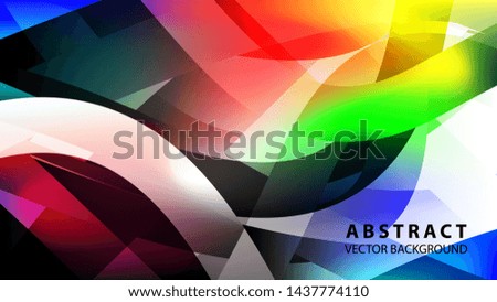Abstract colorful wave background with gradient color- vector