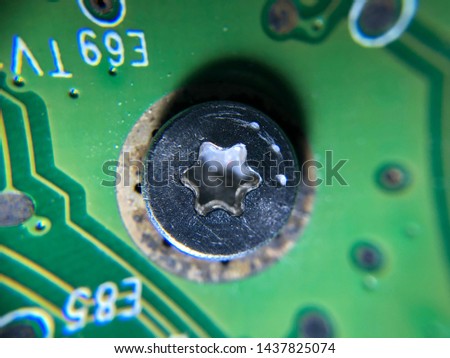 Computer Hard Disk Screw on PCB Board