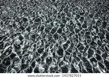 Blurred black and white nature background texture, Abstract Black and white marble texture. Water wave for background, water ripple in the swimming pool, blur concept