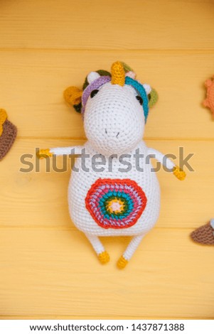 soft crochet white magic unicorn