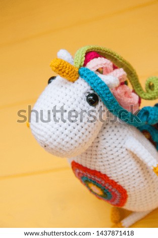 soft crochet white magic unicorn