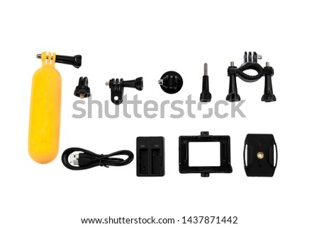 Accessory for action Camera  on white background.