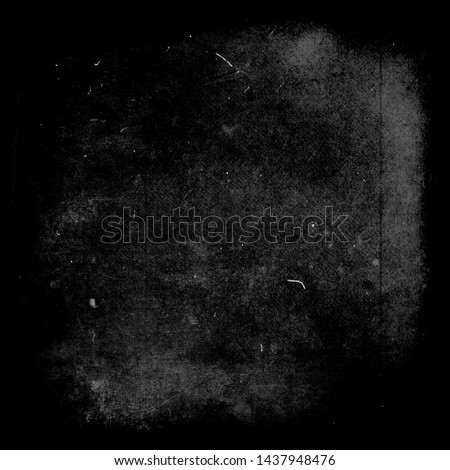 Black grunge scratched background, old film effect, horror distressed scary texture