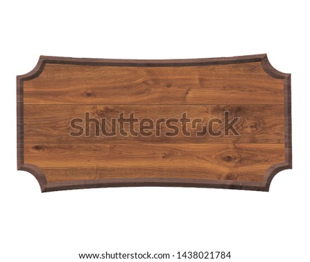 Realistic wooden signs with a rectangular wooden texture. Vintage wooden boards on a transparent background.