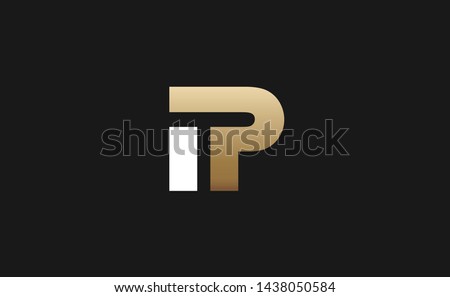 Initial letter logo ip, pi vector based design