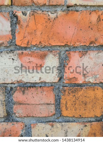 vintage brick wall and no Smoking signs