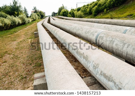 Oil pipeline, industrial equipment ,pipes in crude oil factory