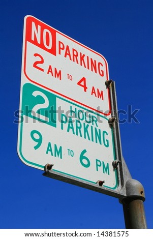 No Parking Street Sign