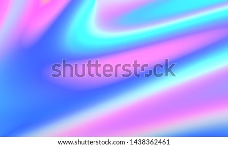 Liquid Chromatic Holographic Texture, Wrinkled Foil Background. Gas Fuel Rainbow. Royalty-Free Stock Photo #1438362461