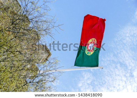 flag in the wind, beautiful photo digital picture