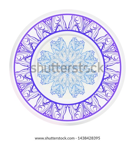 Beautiful Mandala. Floral Round Ornament. Vector Illustration. For Modern Interiors Design, Wallpaper, Textile Industry.