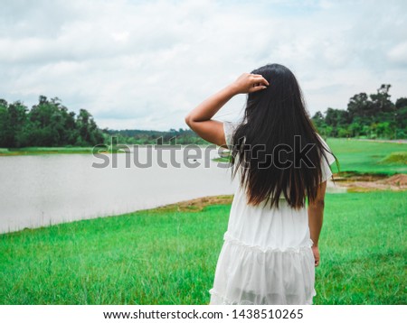 Beautiful Woman In Blue Dress Backside Images And Stock Photos