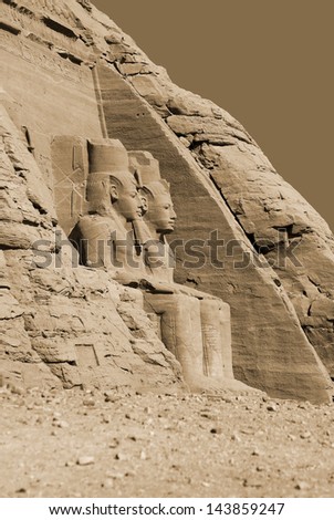 The Abu Simbel temples are two massive rock temples in Abu Simbel in Nubia, southern Egypt.The complex is part of the UNESCO World Heritage Site known as the "Nubian Monuments,