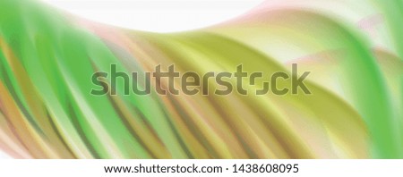 Glossy colorful liquid waves abstract background,, modern techno lines. Vector stripes, motion concept