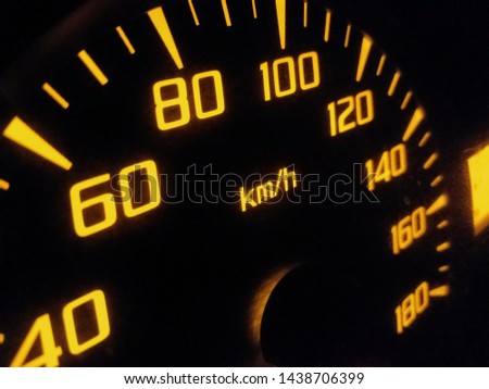 the number on the speedometer is a sign of how fast the motor vehicle is